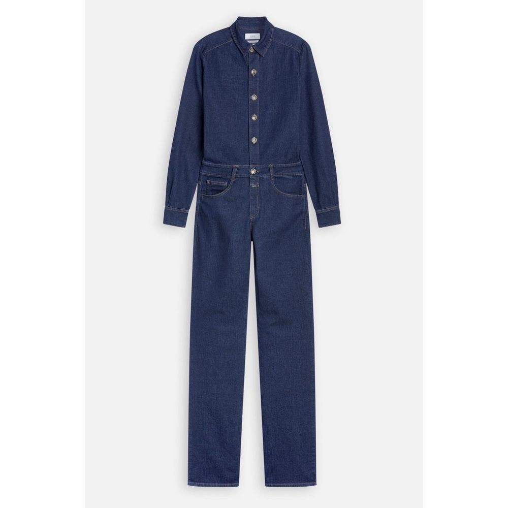 Free People x Closed Denim Leoma Jumpsuit Coverall Overall $550 Medium